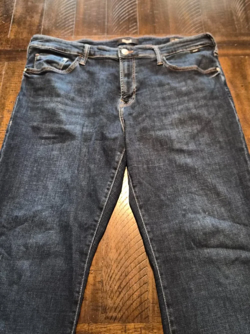Mavi Jeans Matt Relaxed Straight Leg Dark Wash Blue Denim Mens Size 38x34 G598